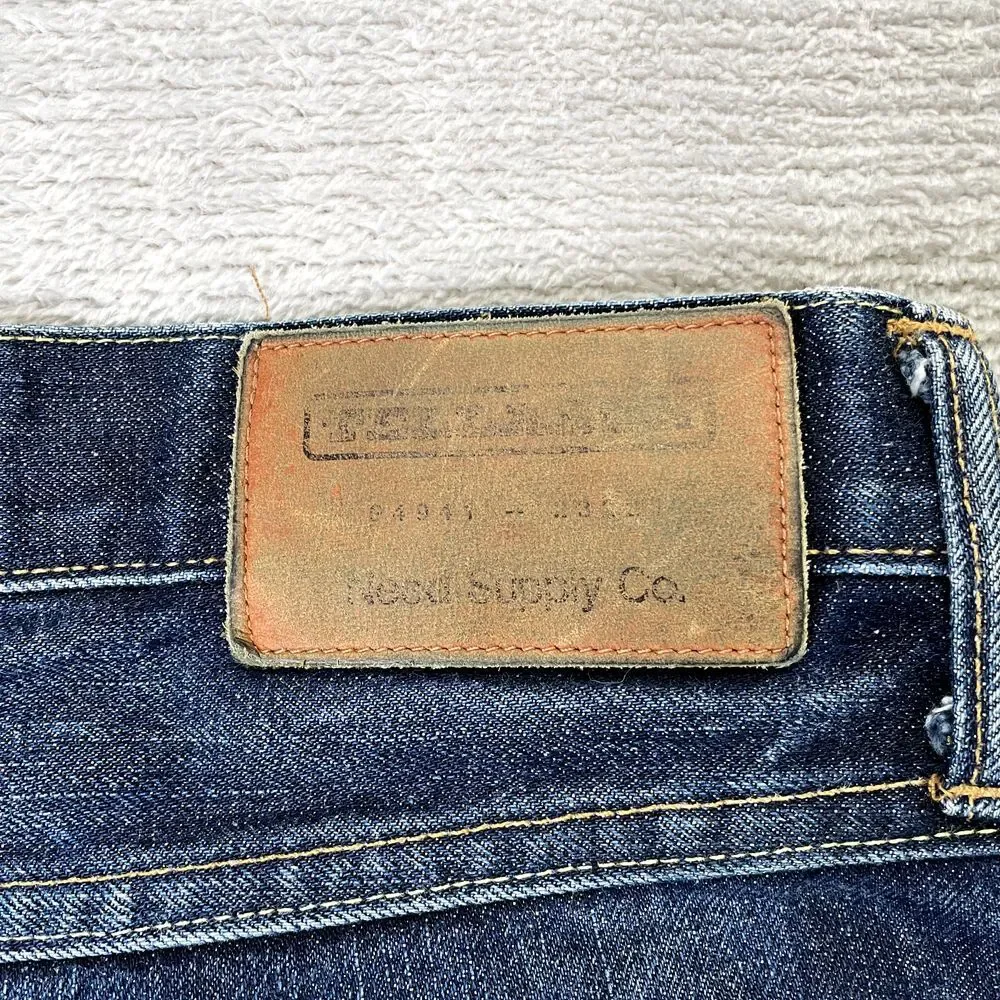 Need Supply x Tellason Denim Jean Men 30x29 Blue Selvedge Redline White Oak RARE